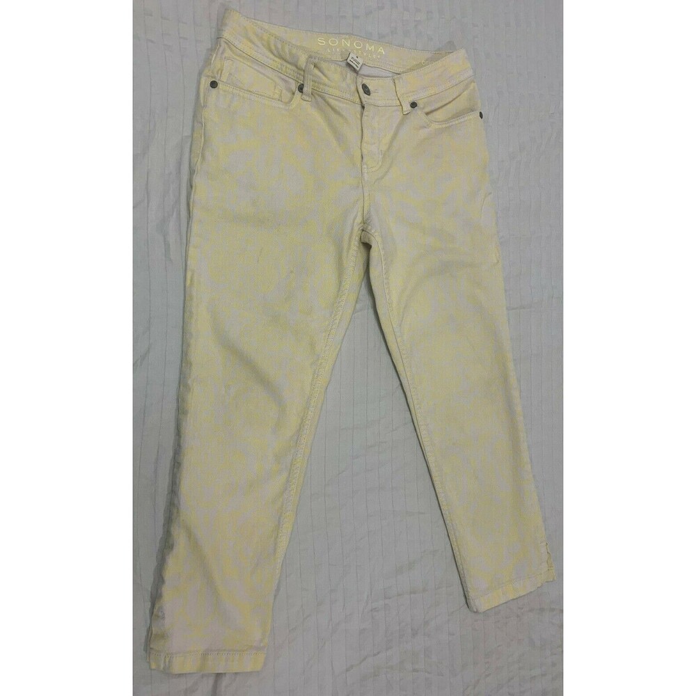 SONOMA WOMENS JEANS CAPRIS PANTS ANKLE SIZE 4P